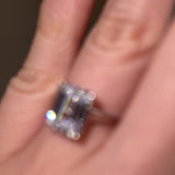 "Zola" 1 Carat Solitaire Emerald Cut Diamond Engagement Ring SSEC08