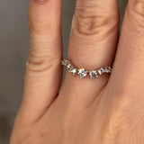 "Lela" Wave Shaped Eternity 0.50ct Diamond Ring ET46