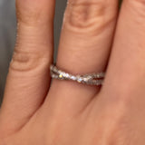 "Bianca" Crossover Micro Set 0.25ct Diamond Eternity Ring ET66
