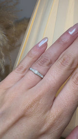"Yen" Round Cut 1.2 carat Eternity Platinum Ring