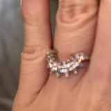 "Irena" Petal 1.00ct Diamond U Shaped Eternity Ring ET13
