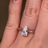 "Astrid" 1 Carat Solitaire Pear Cut Diamond Engagement Ring SSPS08