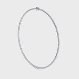 Round Brilliant Cut Diamond Tennis Necklace NT1HG