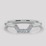 "Livia" Dainty 0.10ct Micro Set Diamonds Square Shaped Eternity Ring ET28