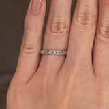 Horizontal Baguette Diamond Channel Set Eternity Band Wedding Ring CHBG