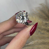 "Zues" Round Cut 10 Carat Solitaire Diamond Engagement Ring