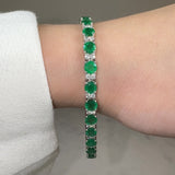 Round Brilliant Diamond 4 Claw Bracelet BRDE45345