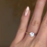 "Kindrea" 1 Carat Solitaire Cushion Cut Diamond Engagement Ring SSCC07