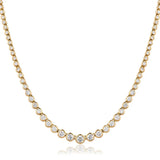 Rubover Set Diamond Tennis Necklace - HEERA DIAMONDS
